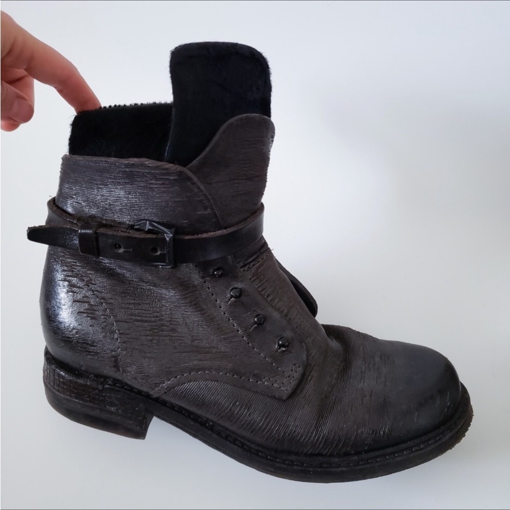 AS98 Combat Boots Edgy Grunge Boho Moto Alternative Booties A.S.98